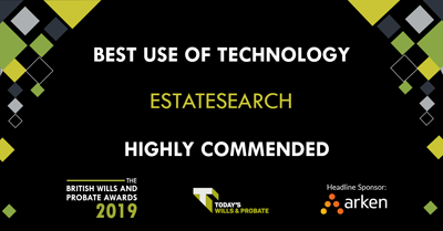 Best Use of Technology Highly Commended at the 2019 British Wills and Probate Awards
